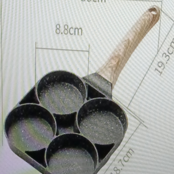 3 Non-stick egg fryer fry pan - Picture 2 of 2